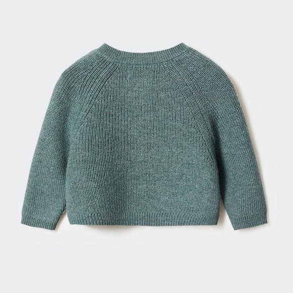 Mango Baby Green Knit Cardigan 6-9 months - Picture 2 of 6